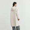 Elva' Island Women's Winter Hooded Double-faced Wool Coat