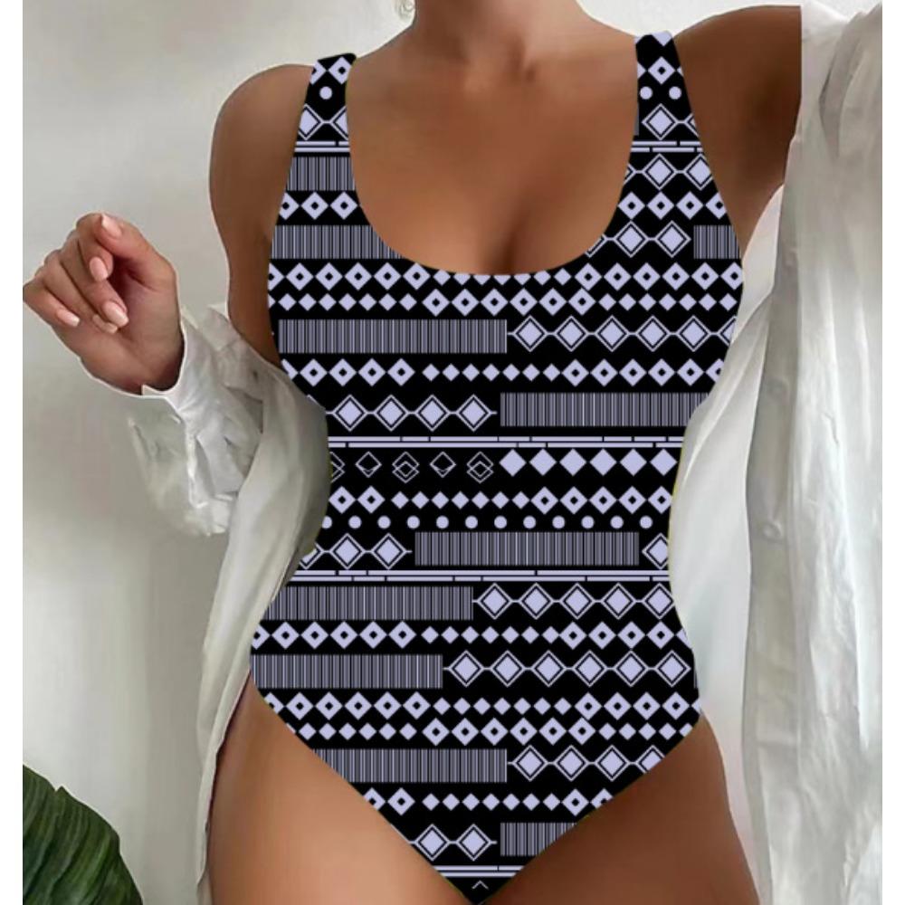 Цельный сексуальный купальник с высокой талией, женский тонкий и консервативный купальник большого размера, пляжный приморский купальник, бикини