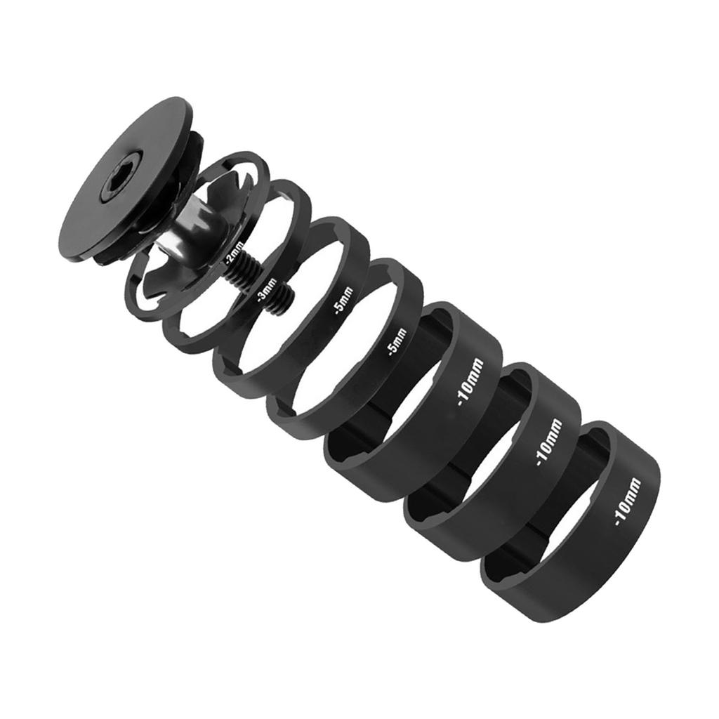 Велосипеды Проставки рулевой колонки передней вилки Шайба рулевой колонки Проставки рулевой колонки из алюминиевого сплава Безрезьбовая передняя вилка велосипеда