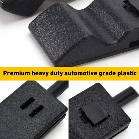 2PCS Door Lock Knobs Front/Rear Ebony For Chevy/GMC Silverado/Sierra 07-13 NEW