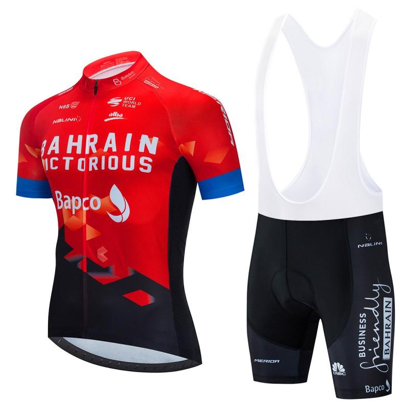 Mens Cycling Jersey Set Short Sleeve Breathable Bike Shirt Pants Road Mountain Biking
