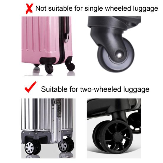 8 шт. Чехлы на колеса для багажа Износостойкие толстые Уменьшают шум Защита колесиков Предотвращают царапины Нескользящие защитные чехлы на колесики для багажа