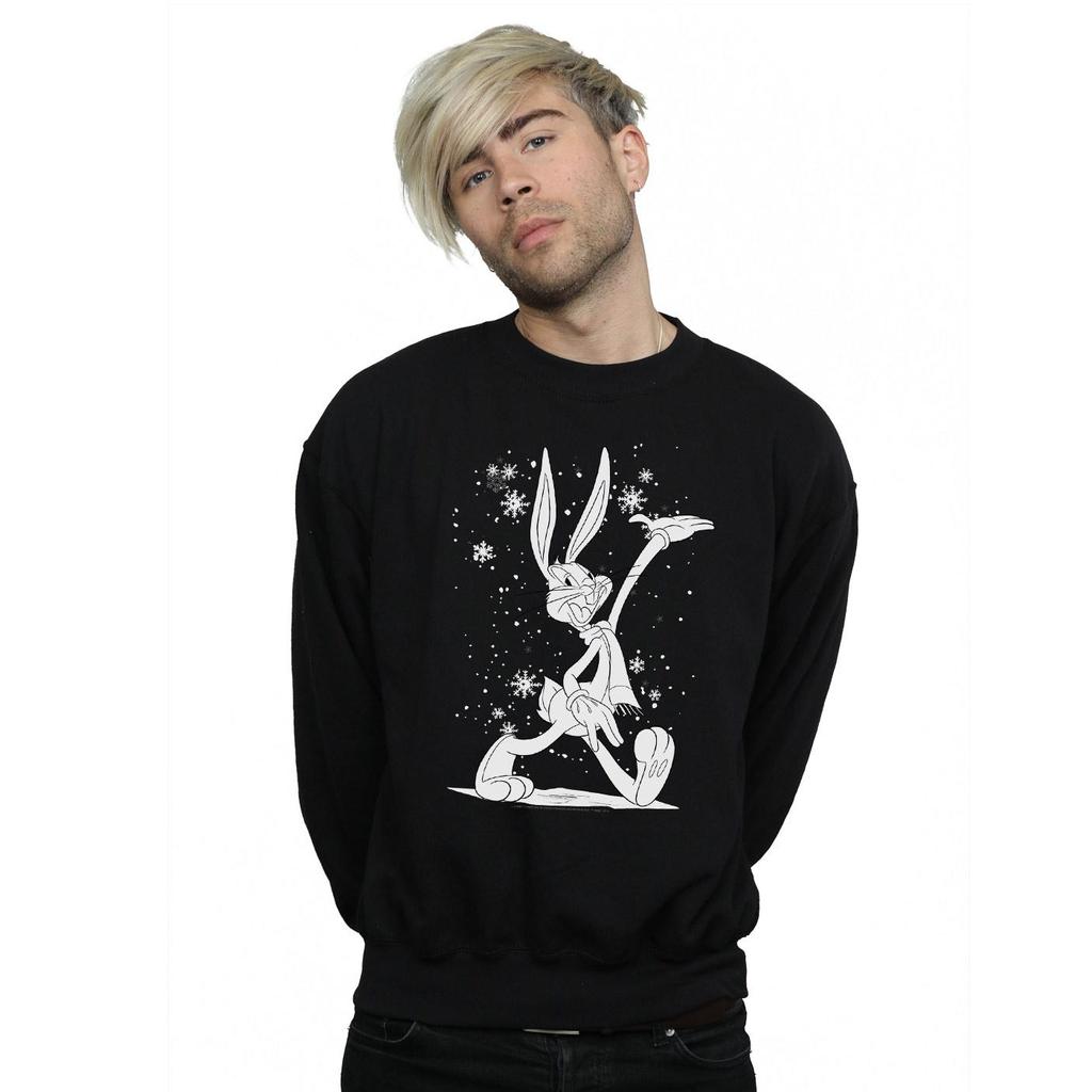 Looney Tunes Mens Bugs Bunny Let It Snow Sweatshirt
