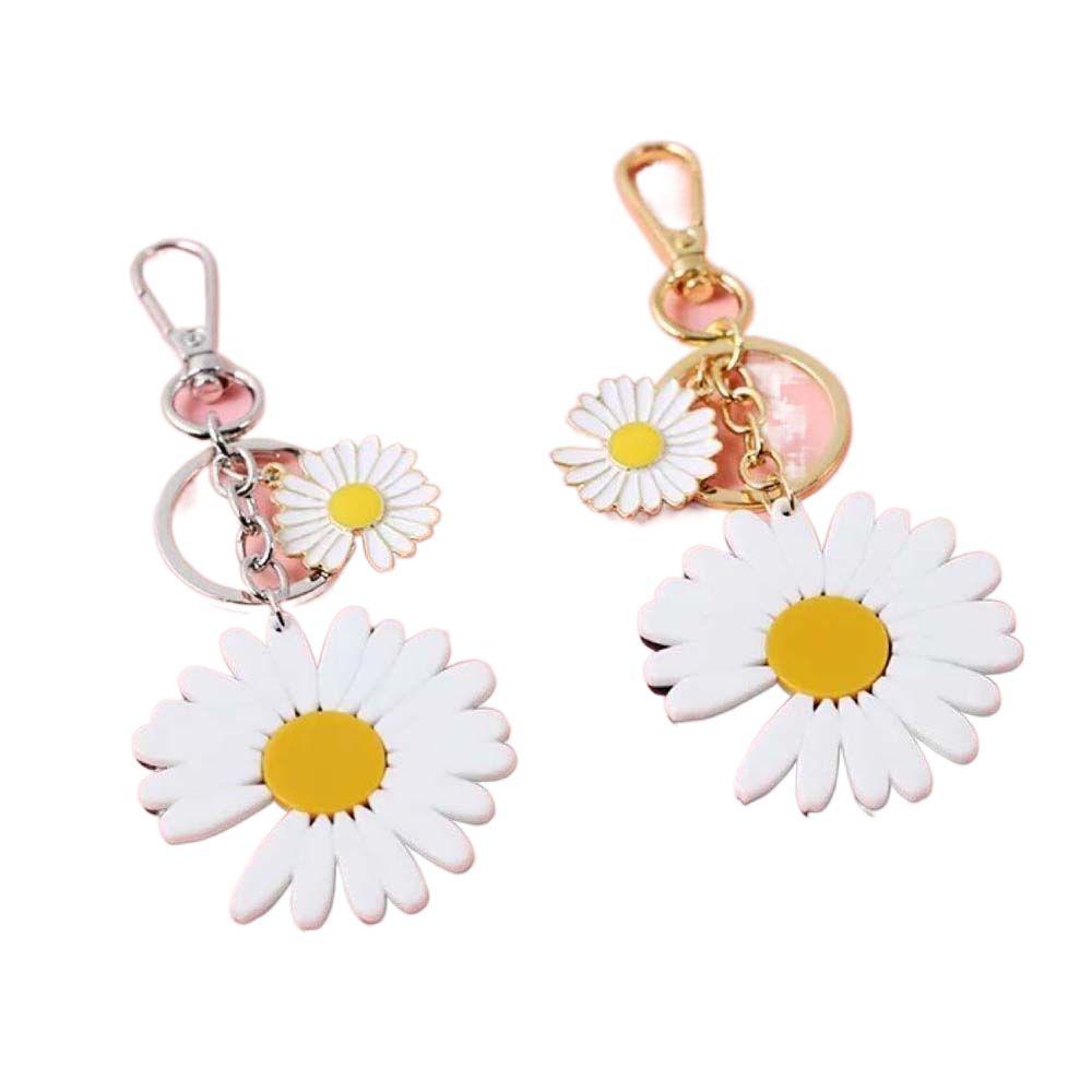 Цветок Подвеска Сумка Подвеска Автомобильный Брелок Цветы Украшения Брелок Ромашка Брелки Брелок
