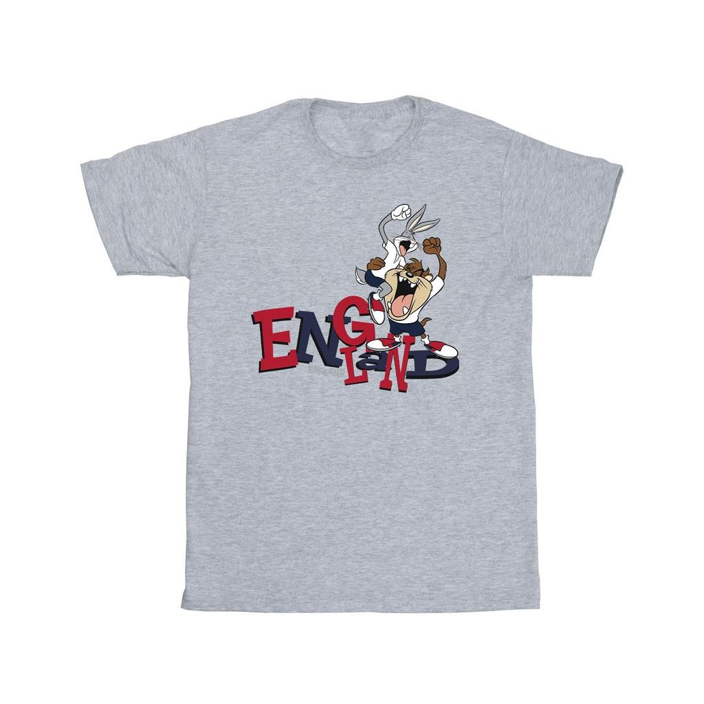 Looney Tunes Mens Bugs & Taz England T-Shirt