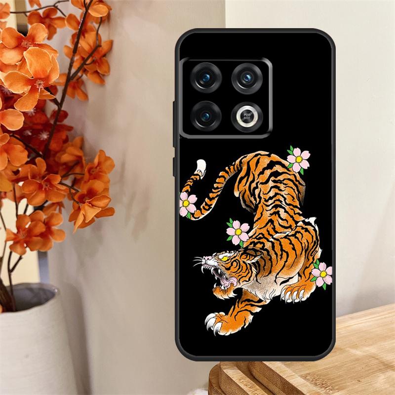 Japanese Tiger Funda For OnePlus 13 13R 12 12R 11 10 Pro 8T 10T OnePlus Nord 4 CE 2 3 Lite N10 N20 N30 Case