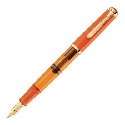 Перьевая ручка Pelikan EF Сверхтонкое перо Classic Orange Delight M200 Ограниченная серия Официальный импорт