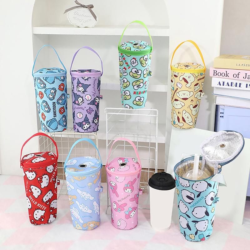 Портативная сумка для чая с молоком, сумка для сохранения тепла, экологичная сумка для переноски, термочехол для стакана, аксессуары для стакана