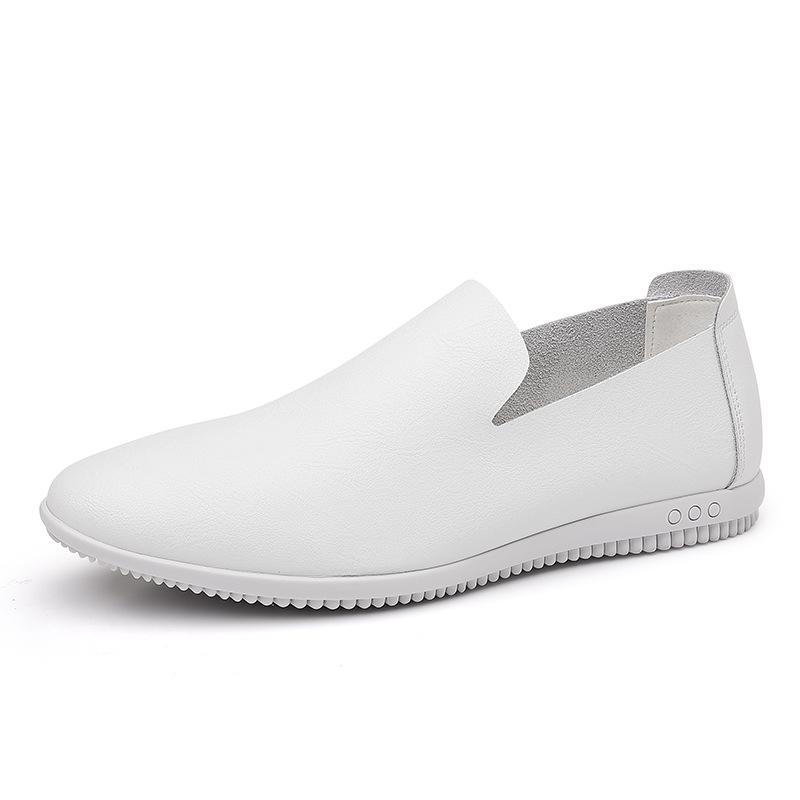 Fashion Fashion Slip-on Flat-soled Men Loafers Spring Autumn Soft-soled Casual Man Driving Shoes Designer Solid Color Male Leather Shoes