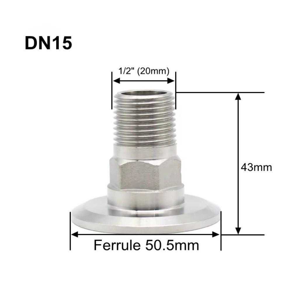 Sanitary Grade Triple Clamp Adapter Internal Thread Stainless Steel Adapter Fluid Systems