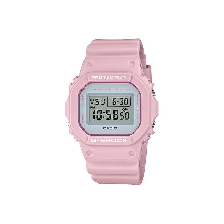 Casio G-Shock Classic Retro Square Trendy Vitality Street Liquid Crystal Quartz Movement Resin Strap Watch Men watches Blue DW-5600SC-4