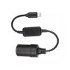 YFFSFDC Cigarette Lighter Socket Type C Port To 12V Car Female Adapter Type C Cigarette Lighter Socket Car Black Cord, 30cm, Converter, Charger, (1