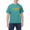 Levis Logo Print Loose Fit Crew Neck Short Sleeve T-Shirt Men Tops Green 87373-0010