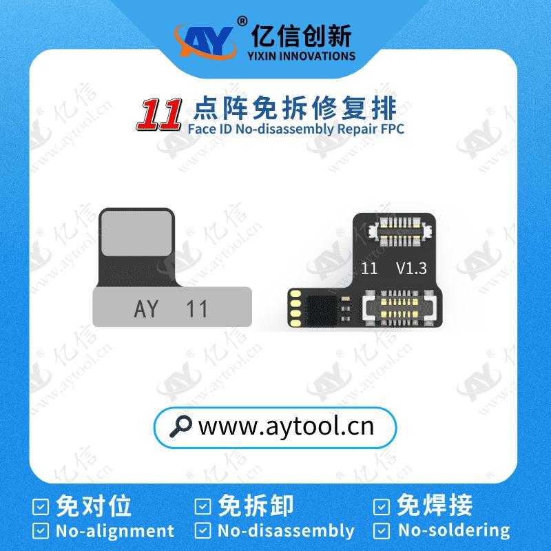 AY A108 Face id Dot Matrix Repair Flex Cable For iPhone 11 12 13 14 15 Pro MAX Read Write Face ID Repair No Need Welding
