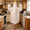Дышащая детская пижама, забавный костюм гуся и утки для взрослых, комбинезон с капюшоном в виде животного, детская пижама, мягкий плюшевый носимый плед, веселье для Хэллоуина, косплей