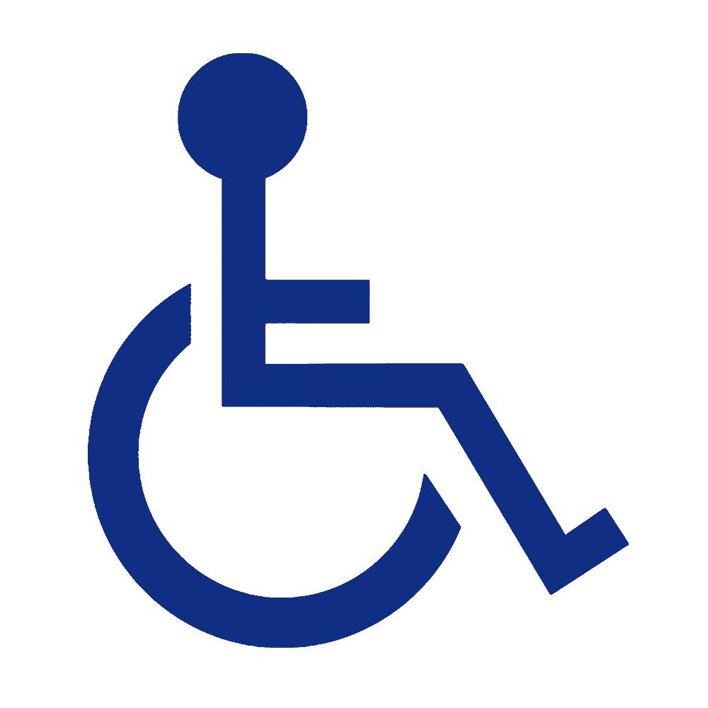 Handicap Symbol Stickers Car Decals Disability Sign For Cars PET Self Adhesive