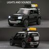 1:32 масштаба Defender 2022 City ORV, модель автомобиля из сплава, литье под давлением, металлическая игрушка, модель спортивного автомобиля со звуком и светом для детских подарков
