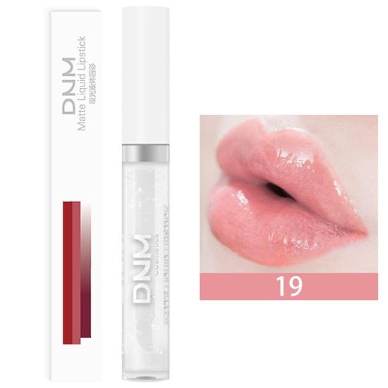 Матовый эффект натуральных губ Водонепроницаемая бархатная стойкая легкая губная помада для красоты