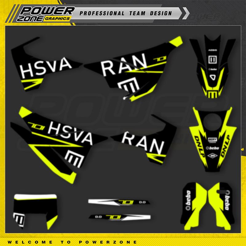 PowerZone Наклейки на мотоцикл Комплект для Husqvarna Decal 15-20 701 SUPERMOTO ENDURO 2015-2017 2018 2019 2020