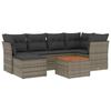 VidaXL Salon de Jardin avec Coussins 7 pcs, Canapés de Terrasse, Ensemble de Meubles de Patio, Mobilier d'Extérieur, Gris 3256081
