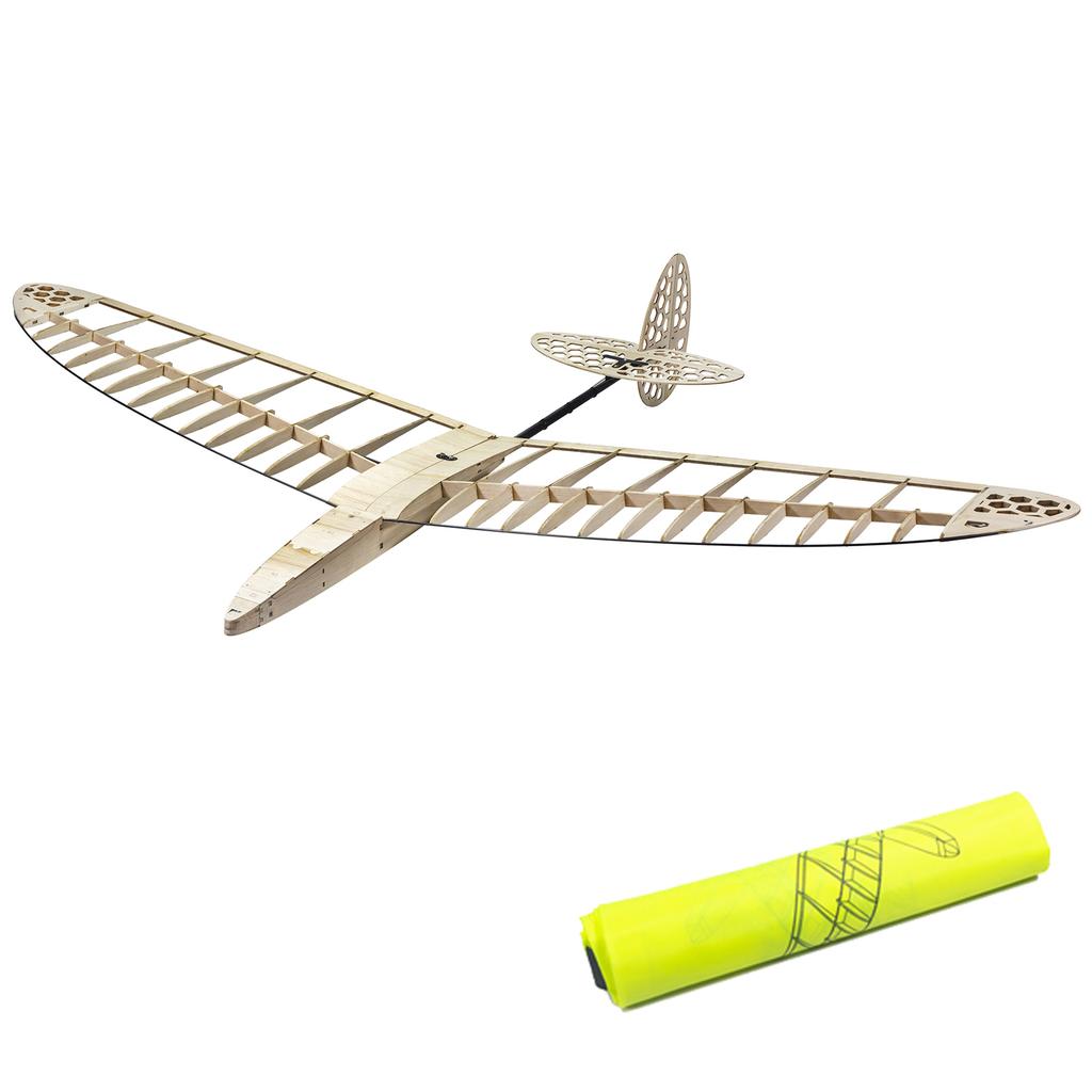 Wooden Remote Control Airplane Kit 47inch Wingspan 36inch Length Aircraft DIY Assembly for Kids