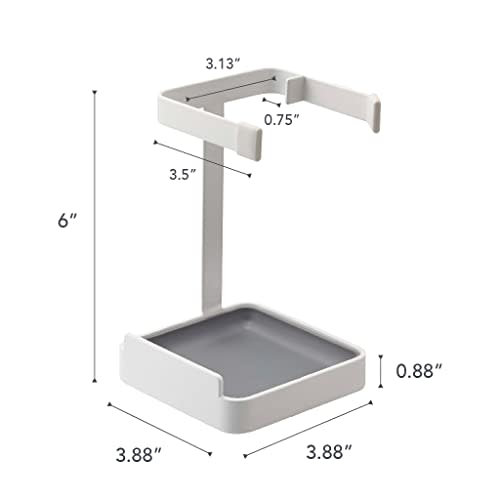 Yamazaki Ladle & Pot Lid Stand Plate, White, 2800