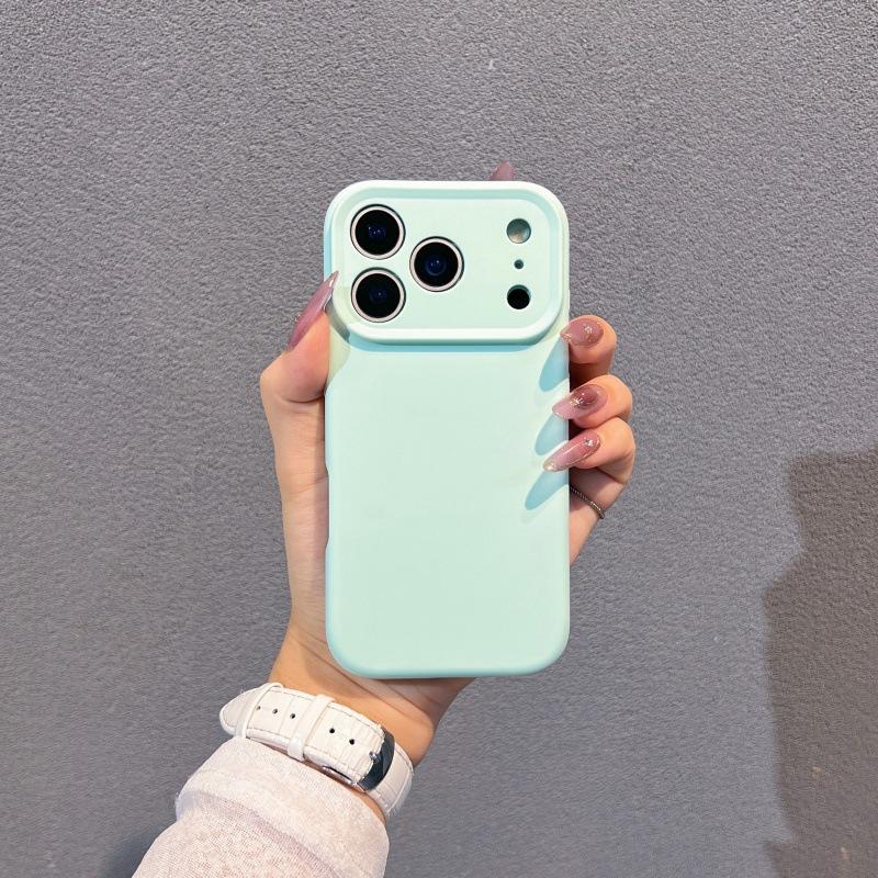 Жидкий силикон подходит для чехла на мобильный телефон iPhone17 Pro, простое ощущение кожи, всесторонний противоударный защитный чехол для Apple 16 Pro.