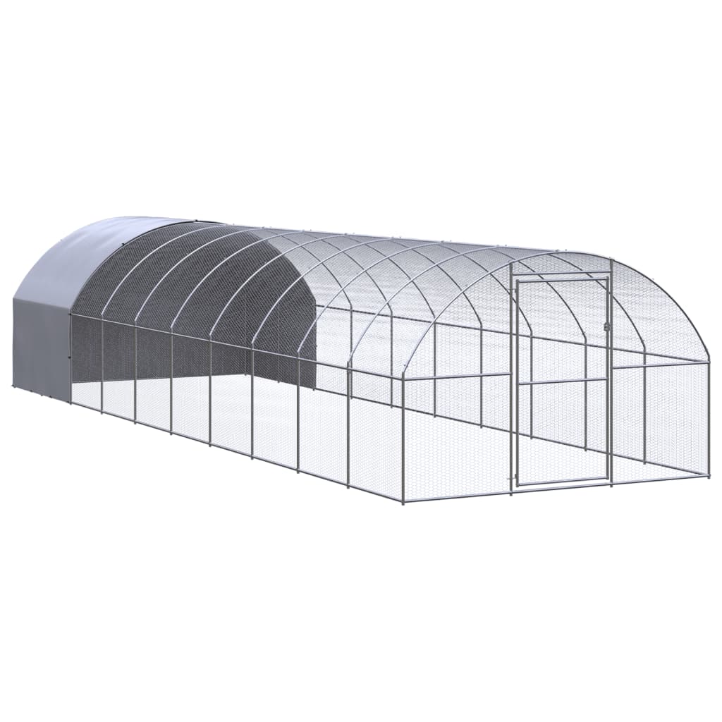 Vidaxl Klatka Zewnętrzna Dla Kurcząt, 3X10X2 M, Stal Galwanizowana