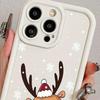 Рождественский Олень Толстый Чехол для iPhone 12/13/14/15 Pro/16 Pro Max/Apple 17