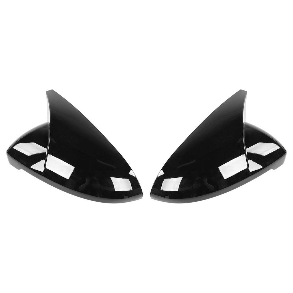 Пара Накладка на зеркало заднего вида Защита Корпус Стиль рога Подходит для MK7 MK7.5 GTD R 2013 2020Черный
