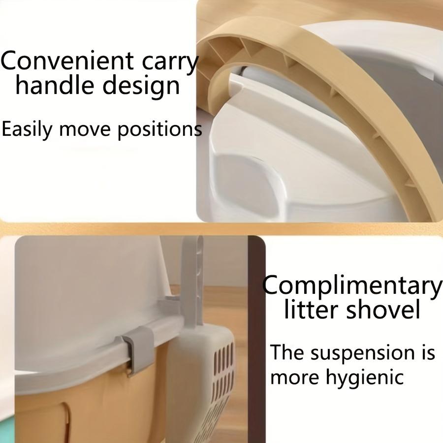 Полностью закрытый туалет для кошек с защитой от брызг, туалет для домашних животных с защитой от запаха для домашних кошек