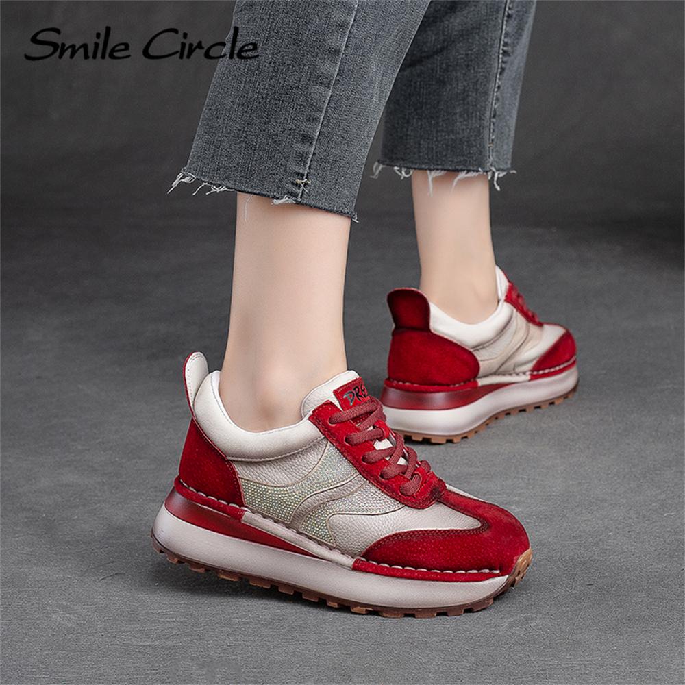 Женские кроссовки из натуральной кожи с бриллиантами на плоской подошве, модные повседневные туфли с низким верхом