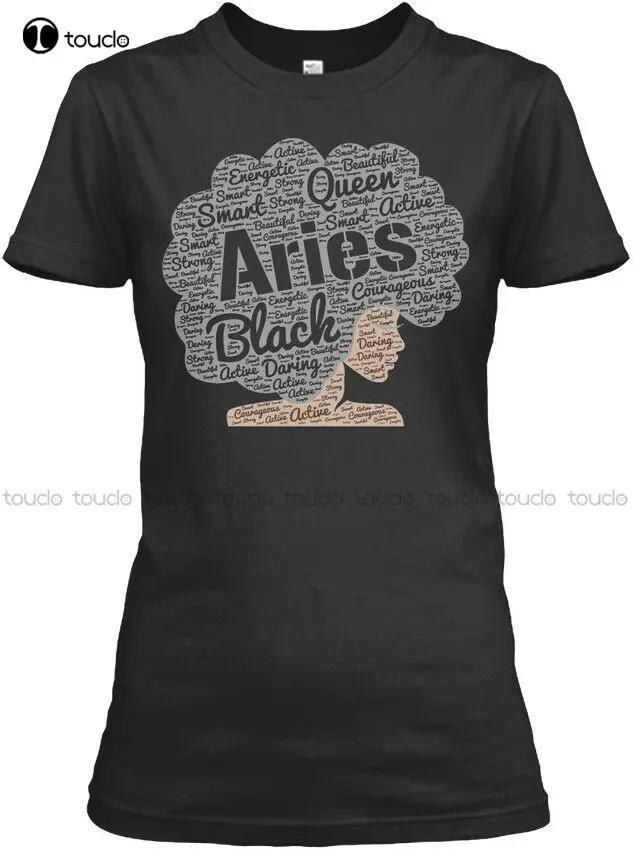 Aries Black Queen Afro Birthday Zodiac T Courageous Unisexs Tee TShirt Short Sleeve Shirts For UnisexFashion Tshirt Summer