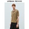 UR Men's Retro Textured V-Neck Short Sleeve Knit Shirt UMF950032