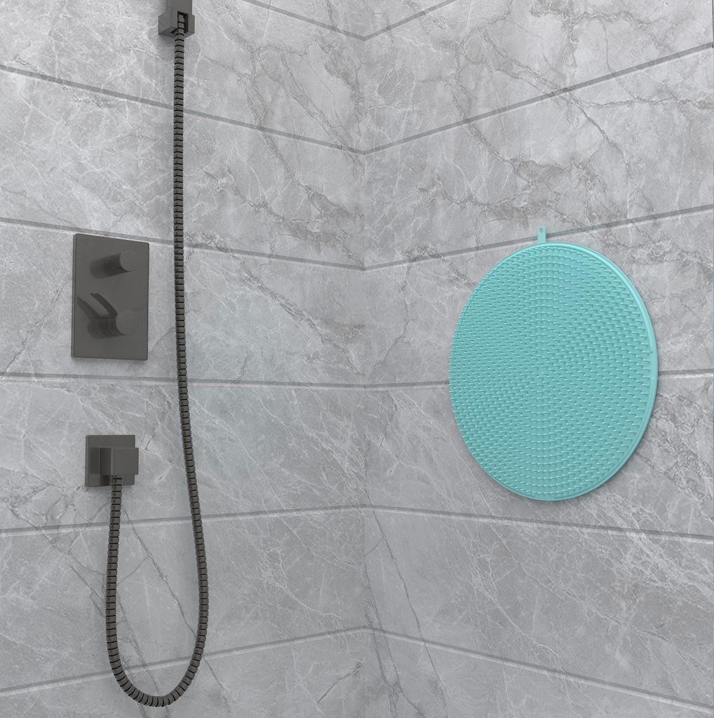 Silicone Lazy Person Rubbing Back Artifact Bath Towel Massage Back Wall Pad Strong To Mud Bath Wipe Silicon Bath Body Brush