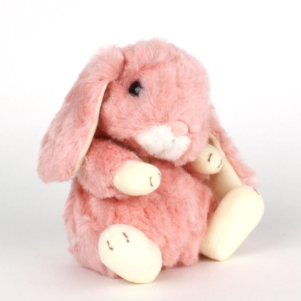 Плюшевая игрушка кролик Розовый вислоухий S