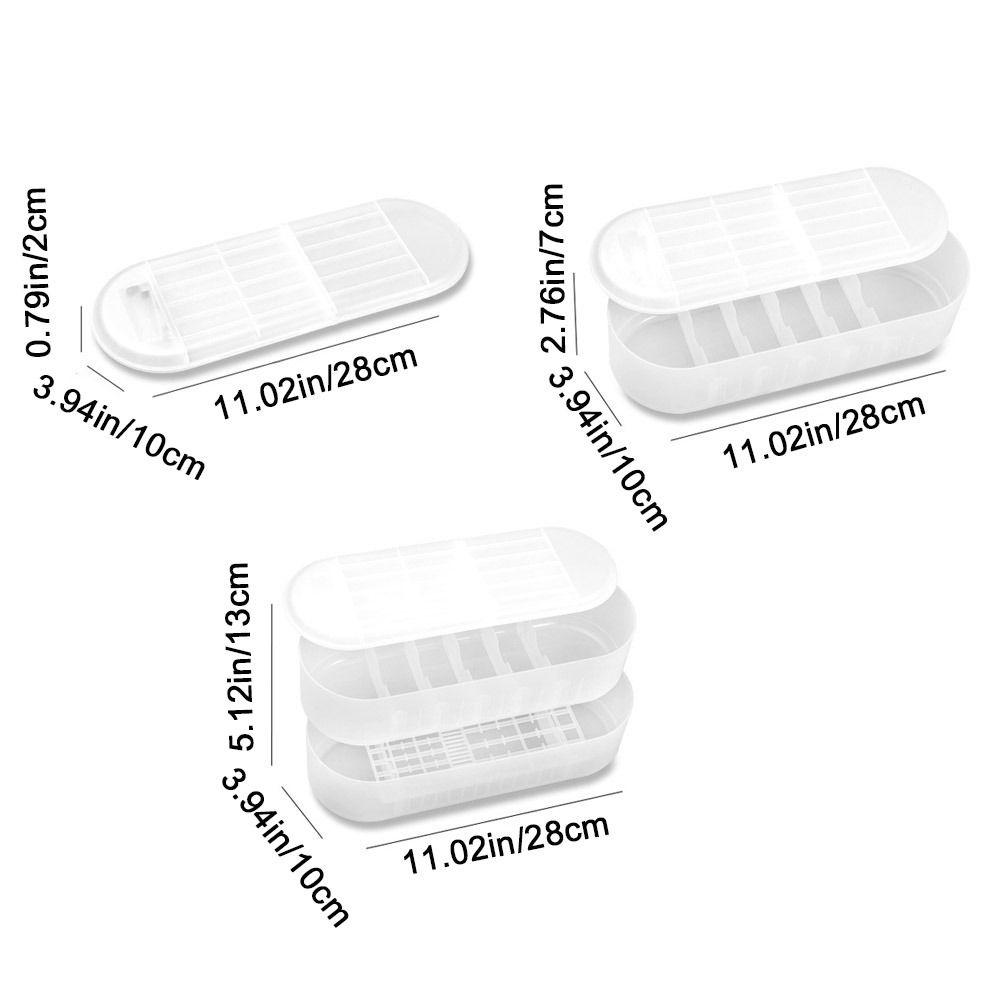 Semi-translucent Hard Battery Organizer Multi-layer Battery Button Cell Holder  Lithium Battery