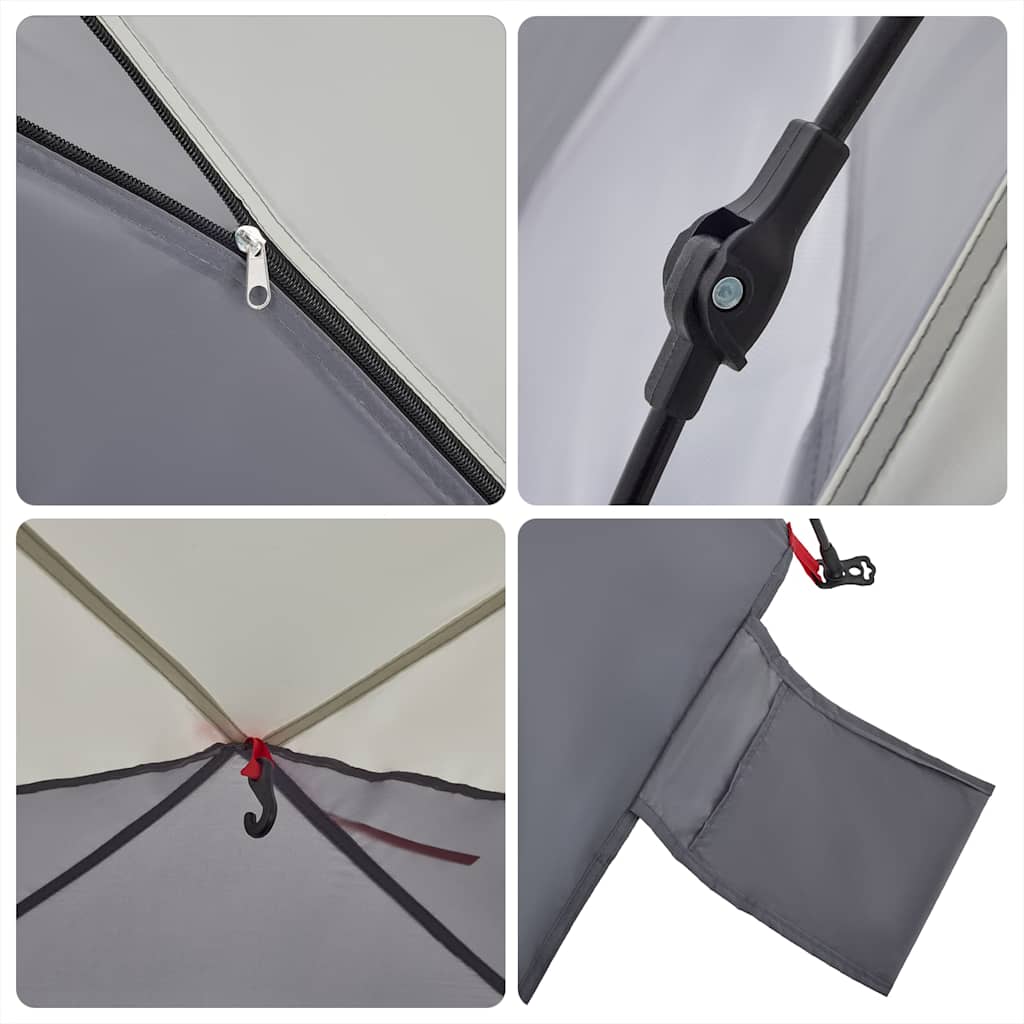 Beach Tent for 3 Persons Gray Quick Release Waterproof