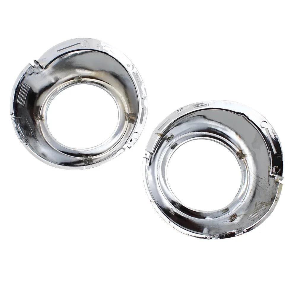 Fog Light Cover ABS Chrome Racing Style Front Bumper Trim Frame 2pcs Set Compatible with Peugeot 307 Car Decoration Accessory