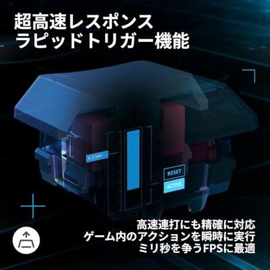 Игровая клавиатура Logicool G Rapid Trigger G515 TKL Slim G515-TKL-RTBKd Регулируемая точка срабатывания Японская раскладка Сила нажатия 35 г Проводная Компактная TKL Низкопрофильная