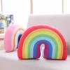 Радужная подушка, моющаяся, износостойкая, гладкая, полезная, декоративная подушка для шеи для спальни