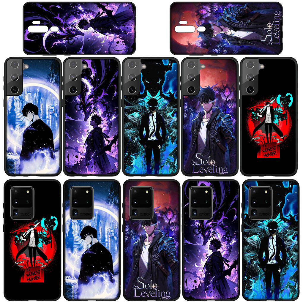 Phone Case for iPhone 17 16 15 Plus Huawei P30 P20 Lite Redmi Note 14 12 11 13 Pro Max OPPO A60 A80 A40 A18 A38 Solo Leveling Anime Sung Jin woo Cover