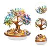 Красочное дерево настольное украшение акриловый знак декор 2D плоский новинка праздничные принадлежности центральный элемент стола