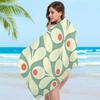 Полотенце Orla Kiely с рисунком Лист и Цветок, Микрофибра, Пляжное, Впитывающее, Быстросохнущее, Мягкое, Для Йоги, Плавания, Отдыха на Курорте, Для Альпинизма