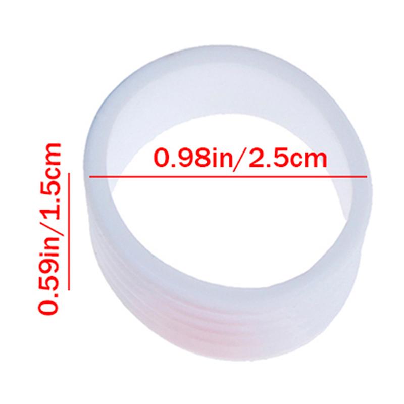 4pcs Tennis Racket Rubber Ring Grip Stretchable Stretchy Handle Rubber Ring