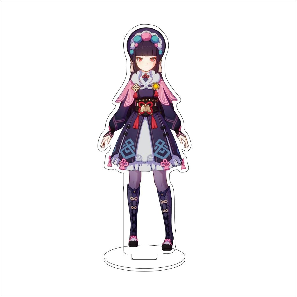 16CM Anime Genshin Impact Cosplay Acrylic Stand Ornaments Aether/Lumine/Paimon/Asmoday/Ronova  Figure Stand Halloween Gift