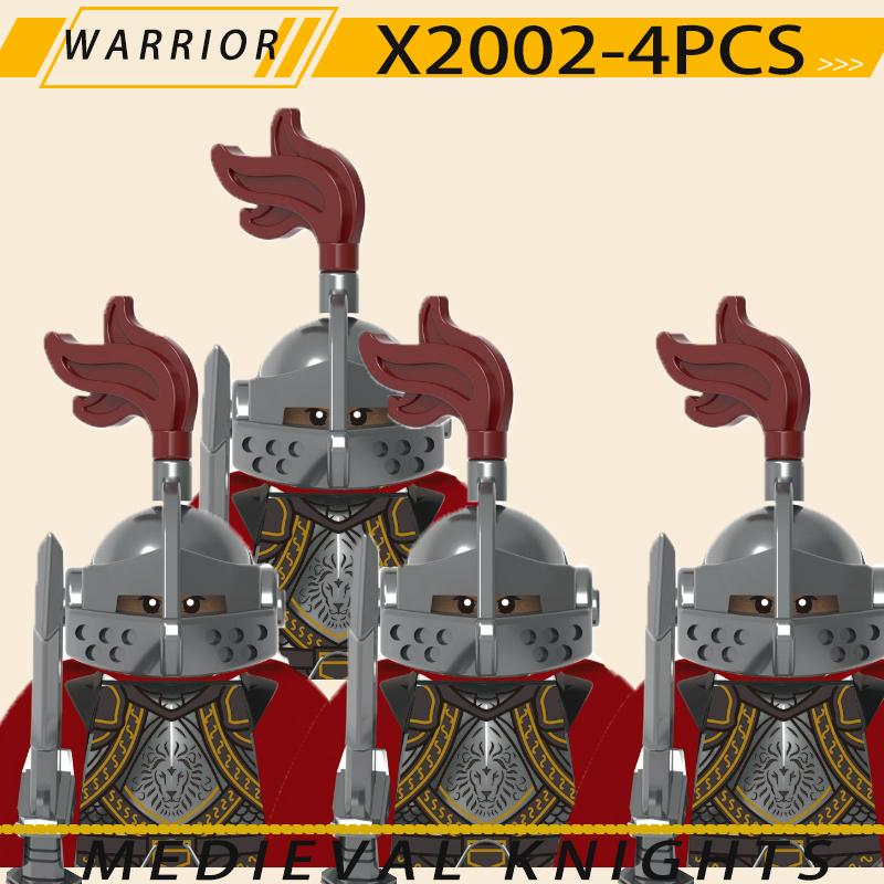 Medieval Military Jerusalem Tripoli Knight Building Blocks Castle Lionheart Hospital Teutonic Soldier Figures Warrior Bricks Toy