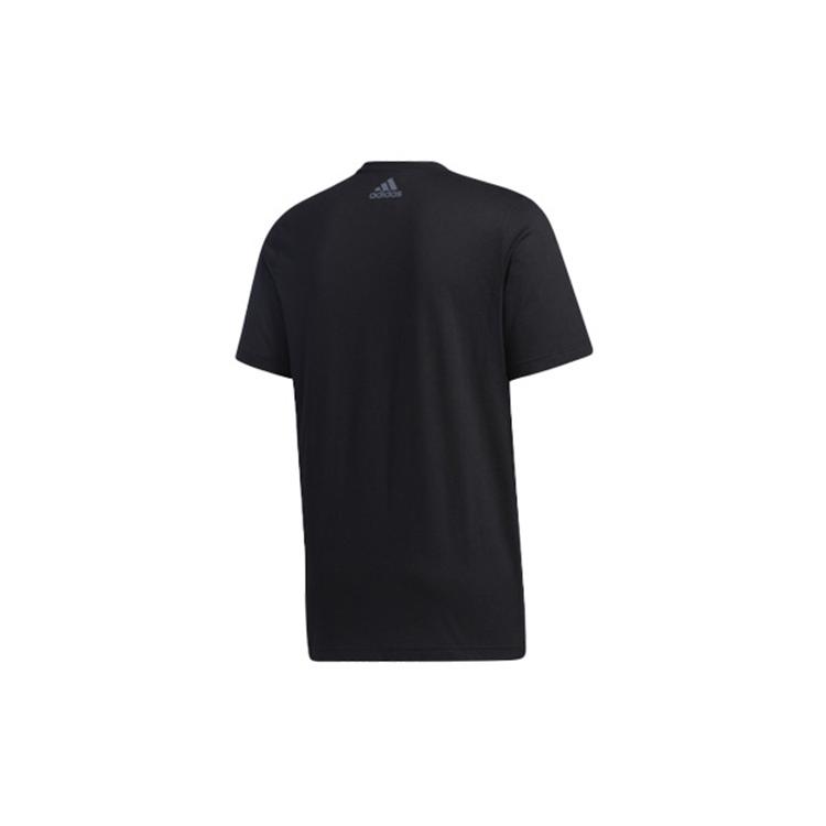 Adidas T Shirts Men's Black Crew Neck Moderate Straight Fit GD5438