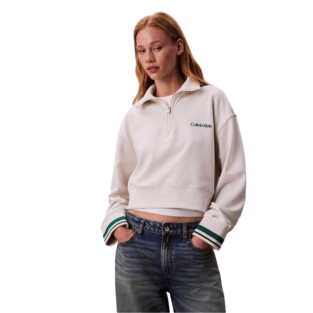 Calvin Klein Womens/Ladies Embroidered Logo Fleece Sweatshirt