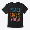 Футболка Peace Love Yoga Сделано в США Размеры от S до 5XL